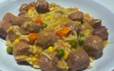 Curry Sausage Risotto
