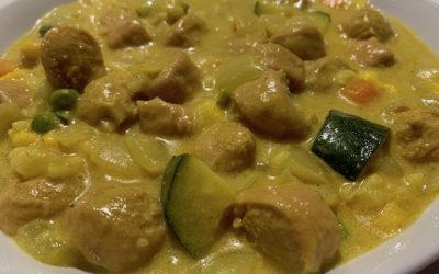 Curry Sausage Risotto