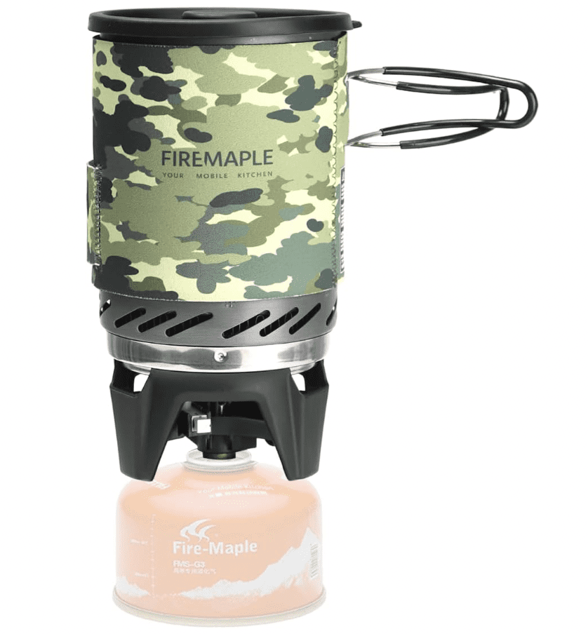 single propane gas stove for camping.
