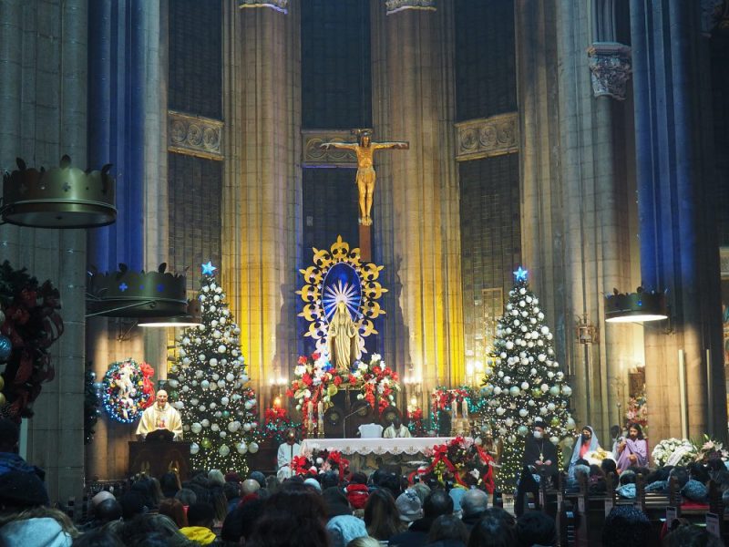 Christmas carol service St Anthony Catholic Church Instanbul Turkey