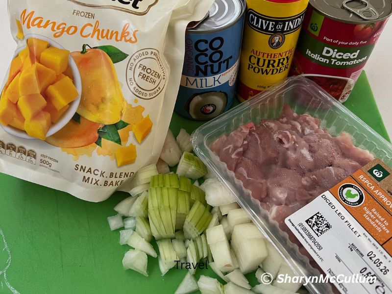 Mango Chicken Curry ingredients