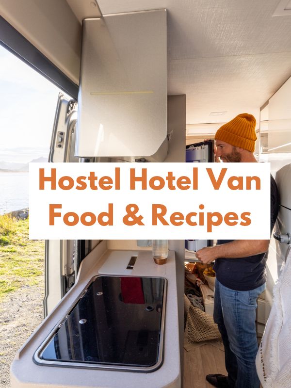 HostelHotelVanHeader person in a van making a hostel hotel van recipe